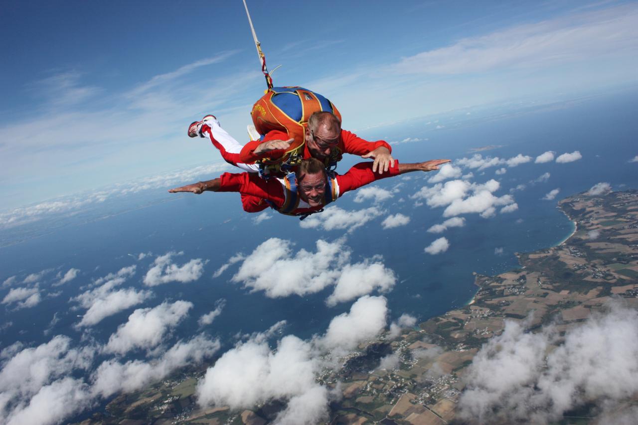 chute libre a belle ile en mer