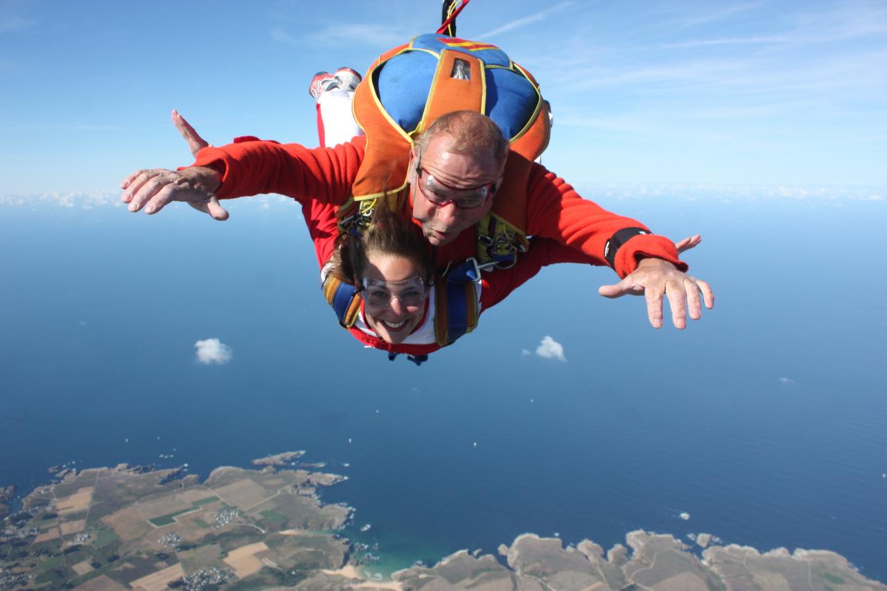 saut en tandem belle ile