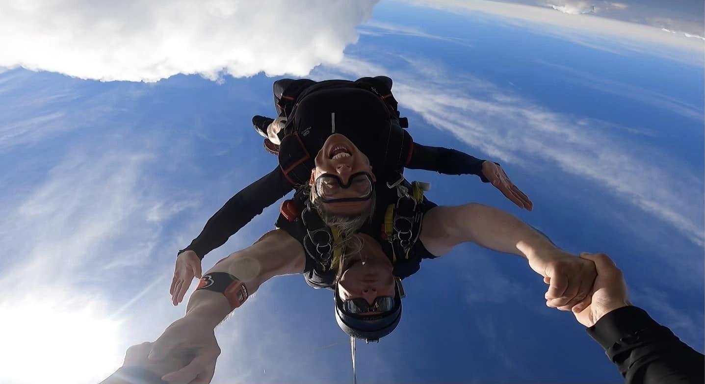 Tandem parachute moments forts