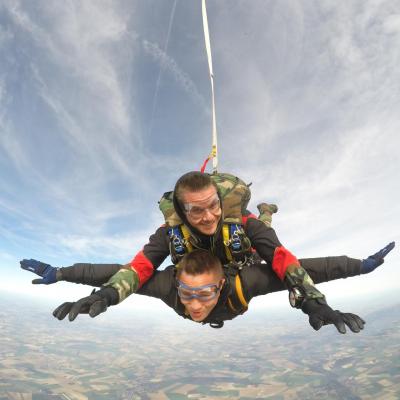 Saut en parachute tandem